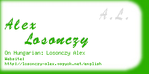 alex losonczy business card